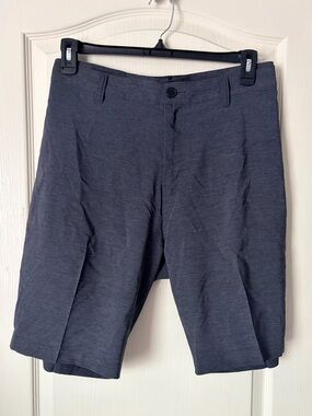 Travis Mathew Men's Dark Gray Pleated Golf Shorts, Size 40